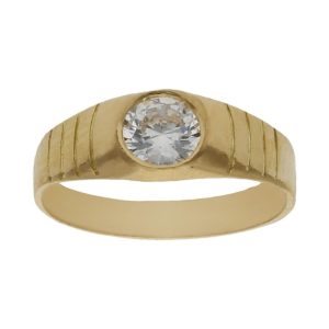 Solitario oro 18kl bebe