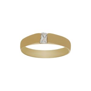 Solitario oro 18kl bebe circonita