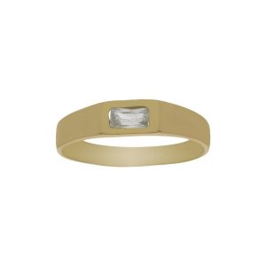 Solitario oro 18kl bebe circonita