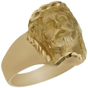 Sello oro 18kl rostro cristo