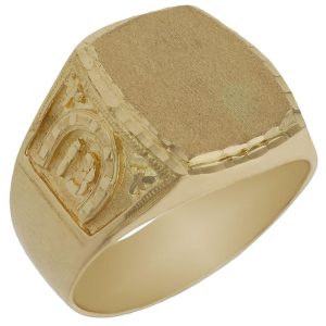 Sello oro 18kl herradura + 13