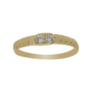 Solitario oro 18kl bebe circonitas