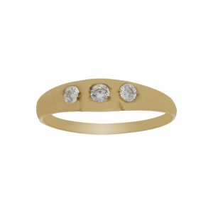 Tresillo oro 18kl bebe circonitas