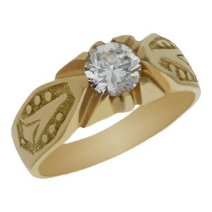 Solitario oro 18kl