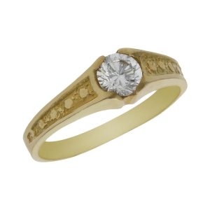 Solitario oro 18kl