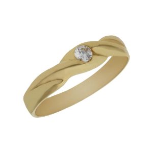 Solitario oro 18kl