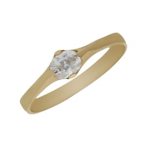 Solitario oro 18kl