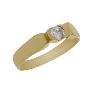 Solitario oro 18kl