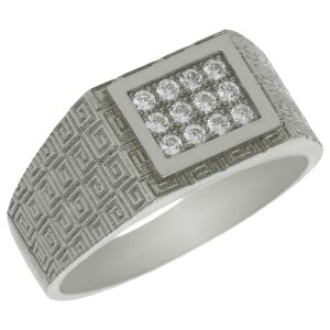 Solitario oro blanco 18kl