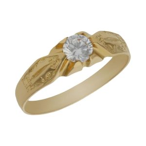 Solitario oro 18kl