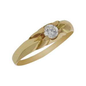 Solitario oro 18kl