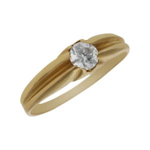 Solitario oro 18kl