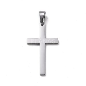 Cruz de acero inox. lisa PRO61443