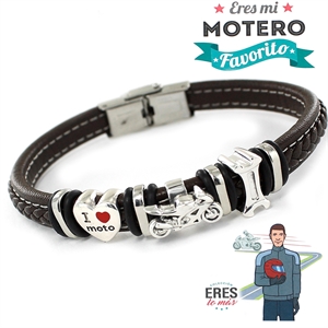 Pulsera plata Eres mi Motero favorito 9109473