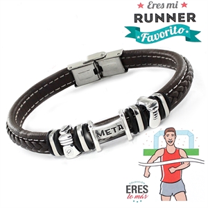 Pulsera plata Eres mi Runner favorito