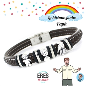 Pulsera plata Eres un Padre genial Un niño 9109488