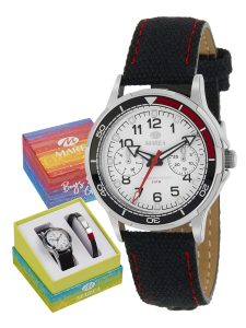 Reloj Marea Infantil Niño B41340/3 Piel Negro y Pulsera Piel y Acero