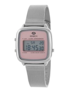 Reloj Digital Marea B35363/2 Mujer – Rosa, 33x37mm, Luz, Alarma, Calendario