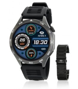Reloj Marea Smartwatch B58013/1 Sport Negro + Acero Negro