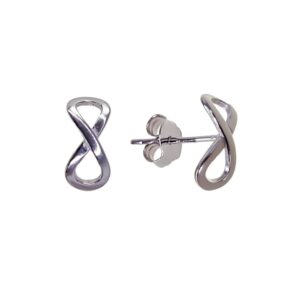 PAR PENDIENTES PLATA INFINITO DO26005
