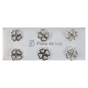 PAR PENDIENTES TREBOL PLATA DO32126
