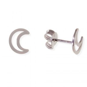 PAR PENDIENTES LUNA PLATA DO35815