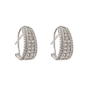 PENDIENTES DE PLATA Y CIRCONITAS DO40016