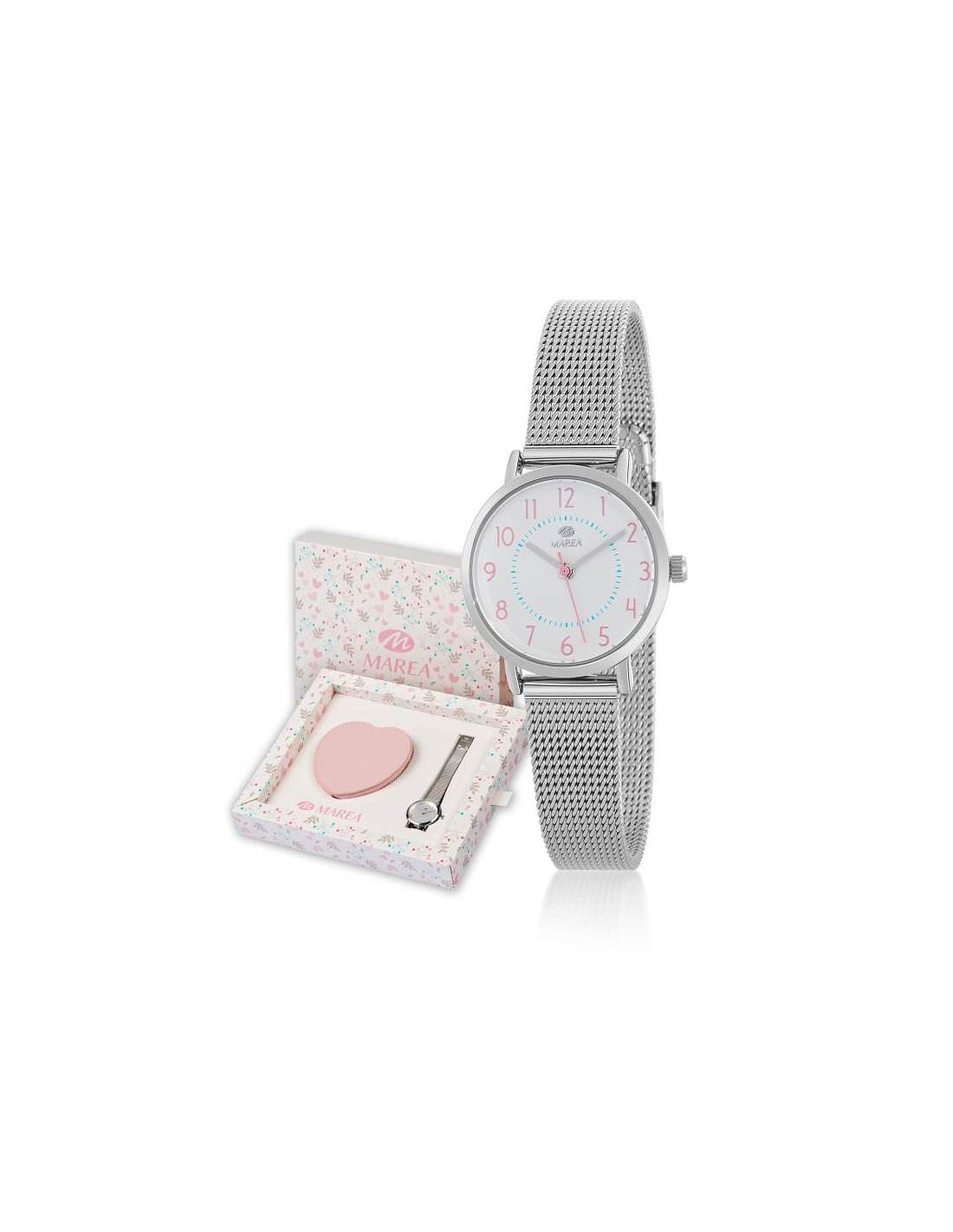B41380-21 reloj-marea-nina-con-cartera-corazon-de-regalo