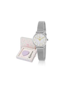 Reloj Niña Marea Acero con Bolsito de Mano de regalo B41380/22